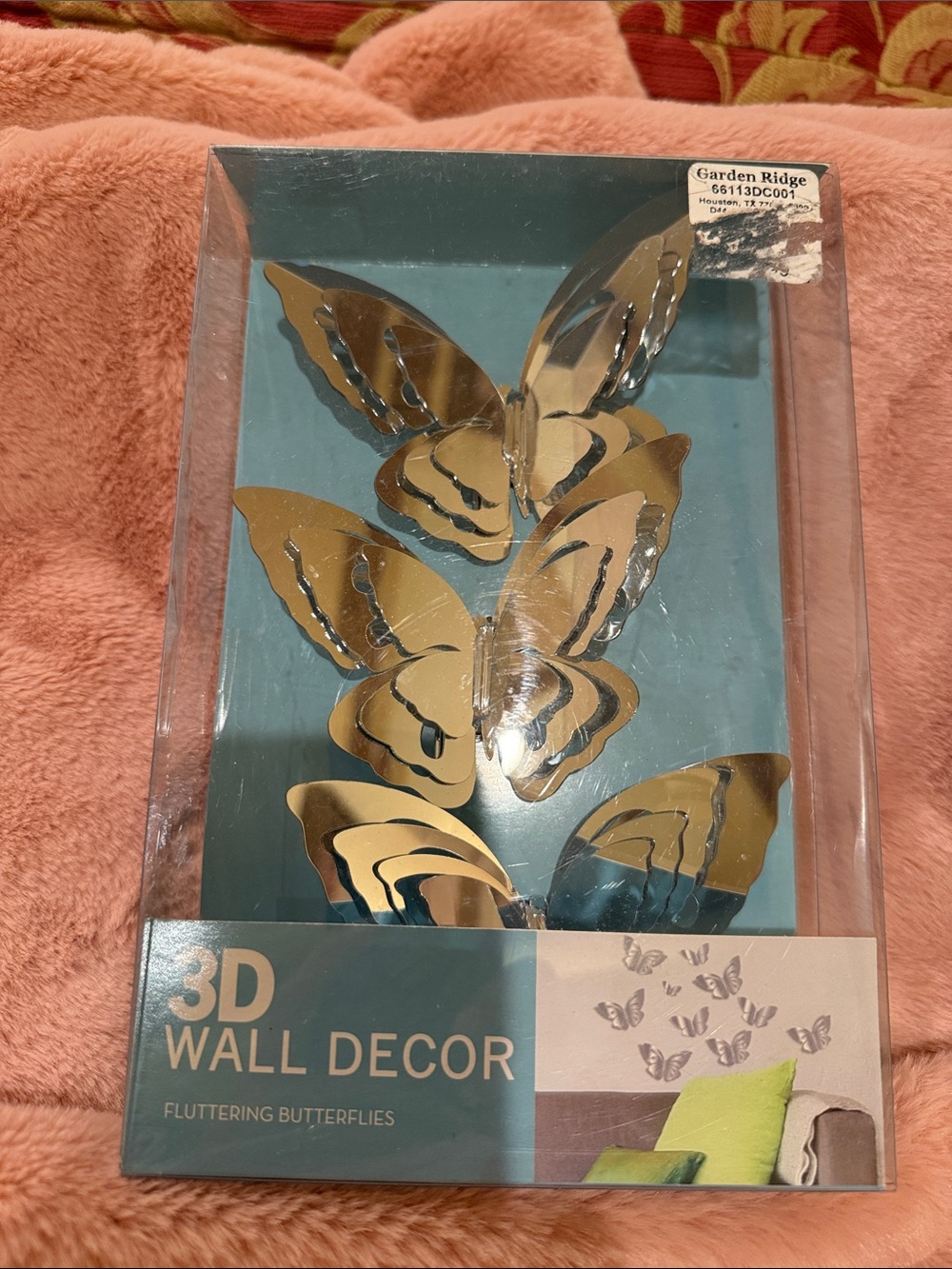 3D Wall Decor - Silver Fluttering Butterflies!